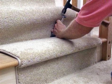 putting a carpet runner on carpeted stairs